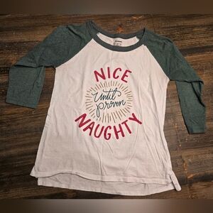Soffe Long Sleeve Tee - White and Green